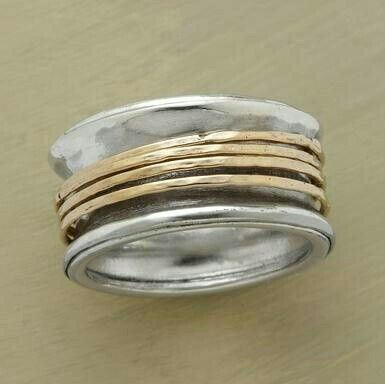 Gold thread ring