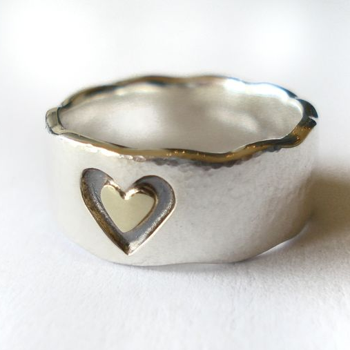 Double heart ring
