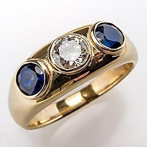 Blue zirconia crystal ring
