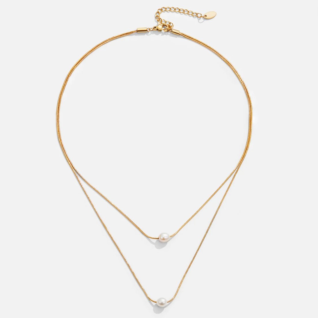 Layered freshwater pearl necklace