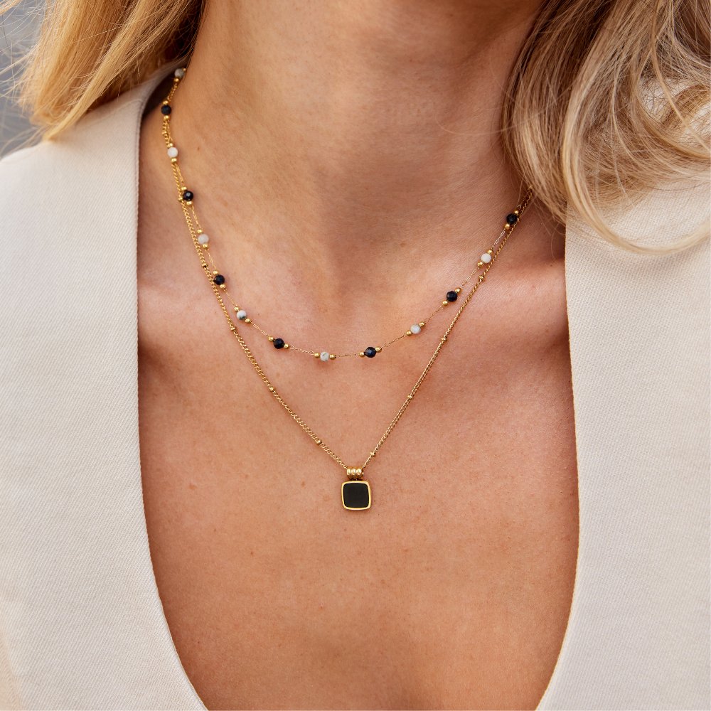 Midnight Moonstone Necklace