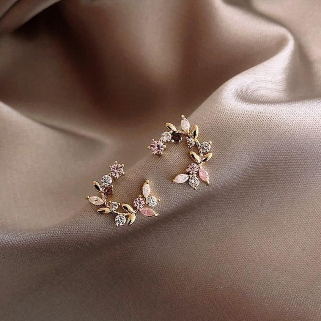 Bright floral earrings