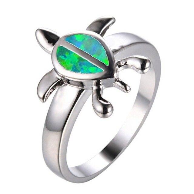 Opal Turtle Ring