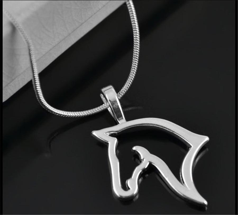 Silver horse pendant