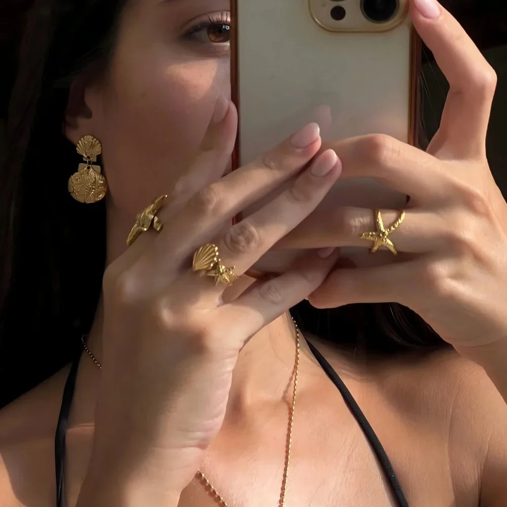 Ring set I with sea icons
