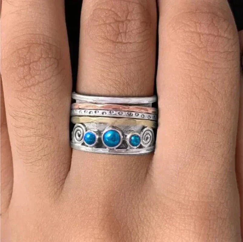 Bohemian meditation ring