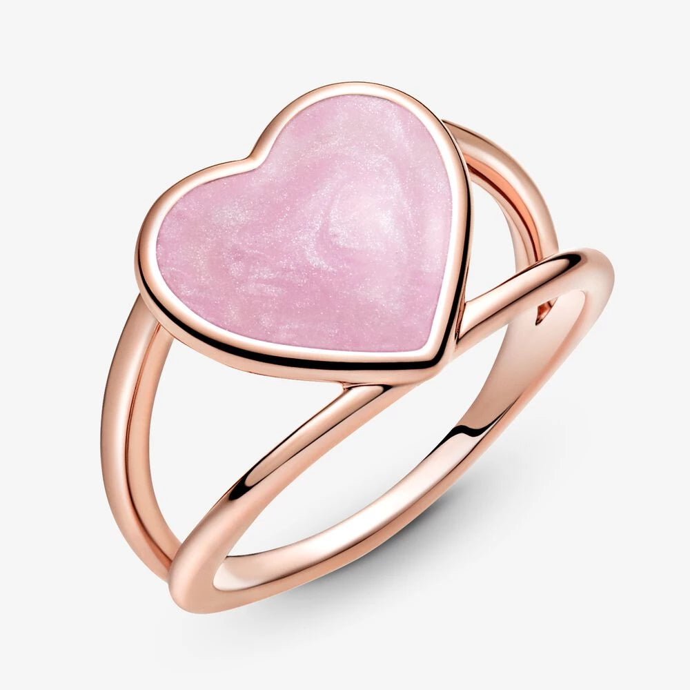 Pink Love Heart Ring