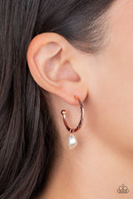 Load image into Gallery viewer, GLAM Overboard - Copper Earrings
