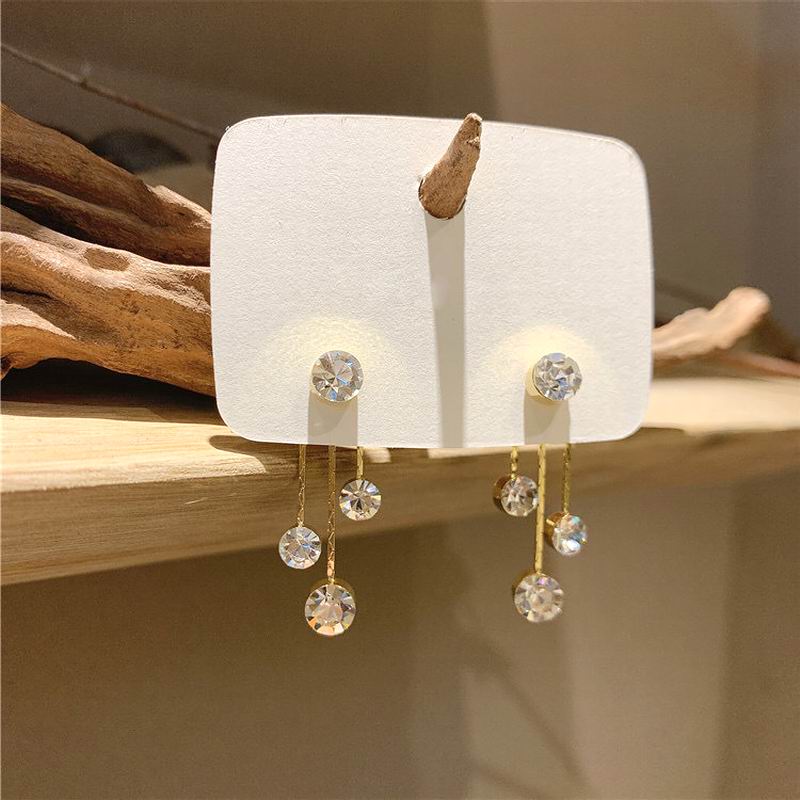 Romantic pearl crystal earrings