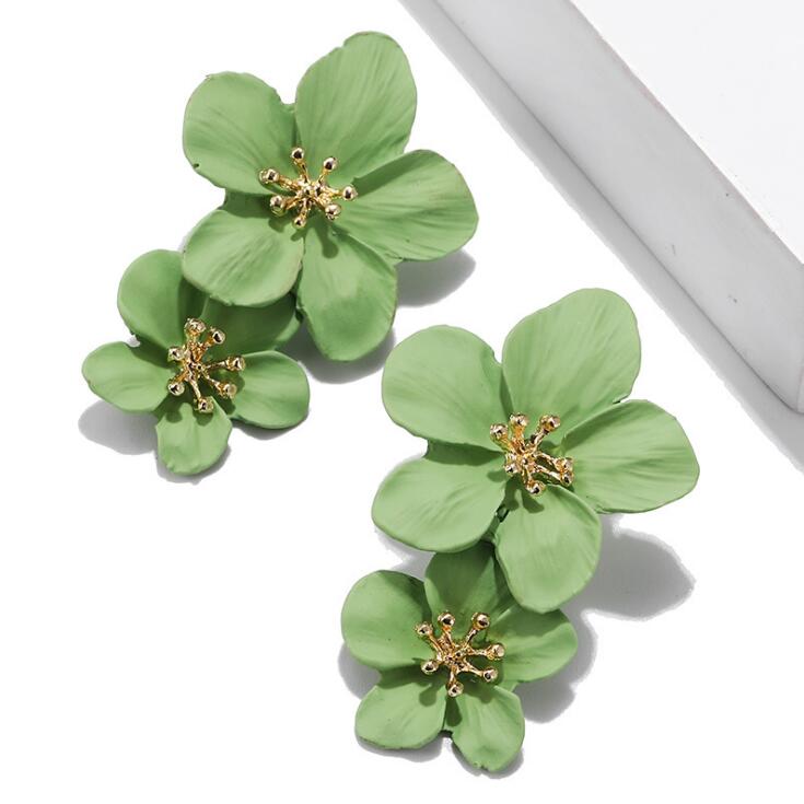 Double wildflower earrings