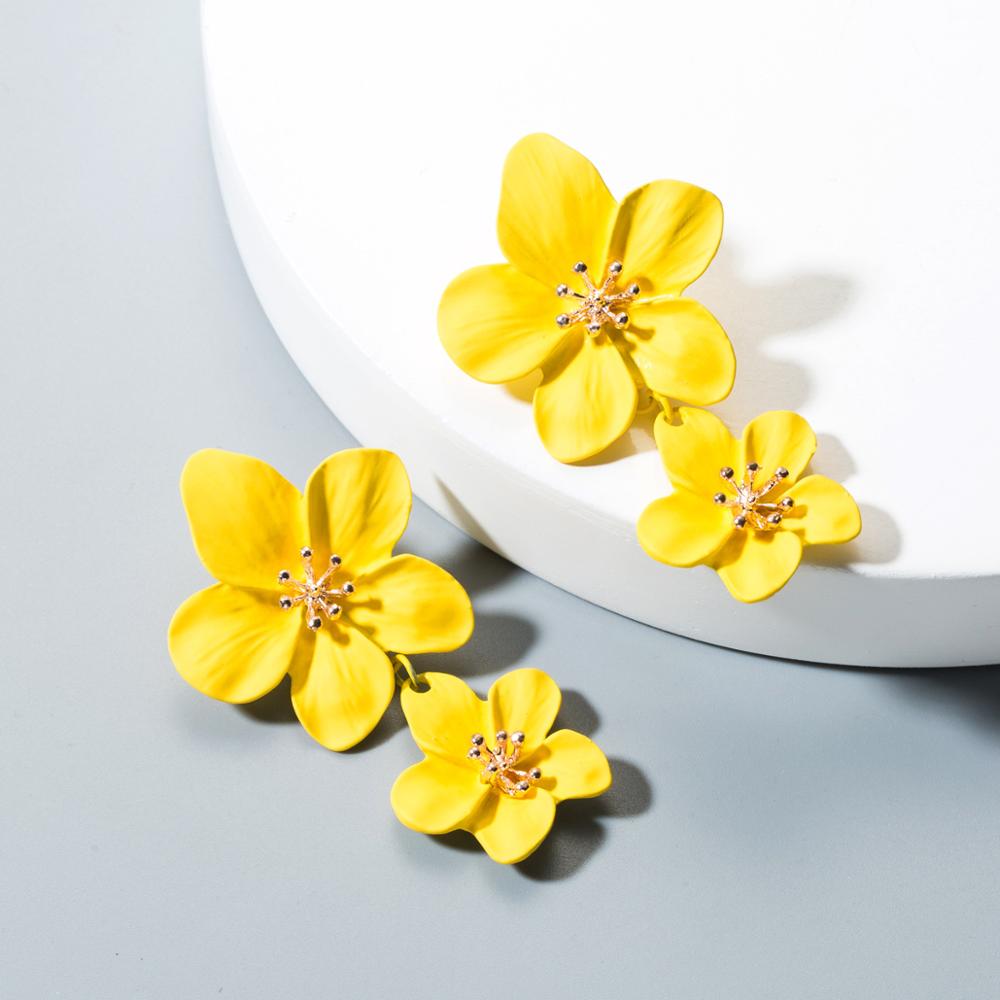 Double wildflower earrings
