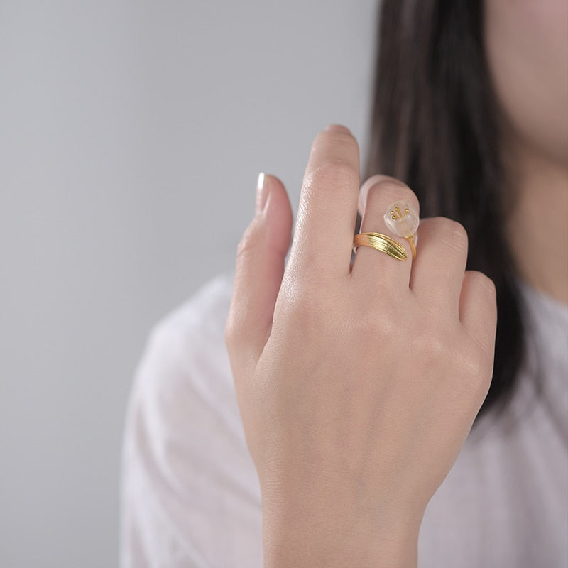 Adjustable Lily Flower Ring