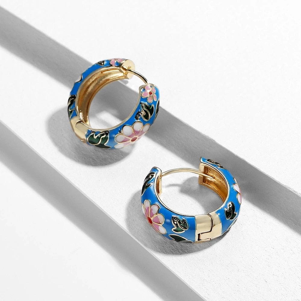 Luxury floral earrings