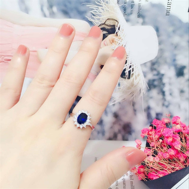 Blue sapphire ring