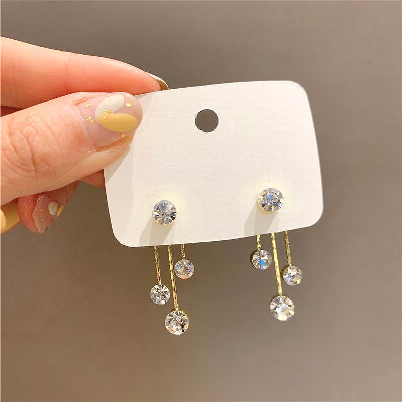 Romantic pearl crystal earrings