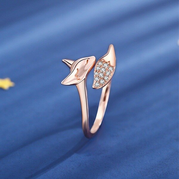 Pink fox ring