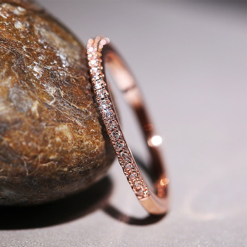 Minimalist Ring with Zirconia