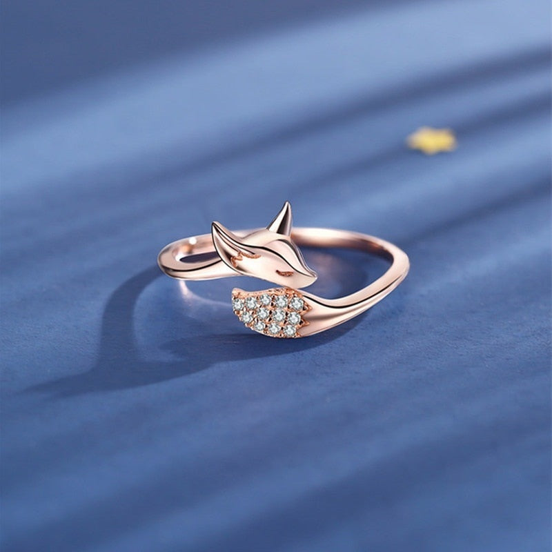 Pink fox ring