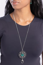 Load image into Gallery viewer, Celestial Compass - Green Necklace
