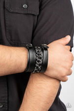 Load image into Gallery viewer, Rocker Attitude - Black Bracelet
