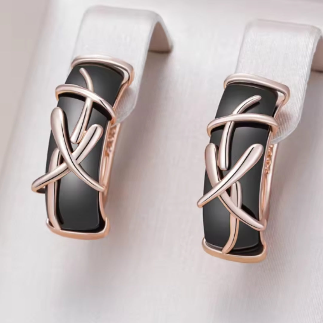 Black earrings
