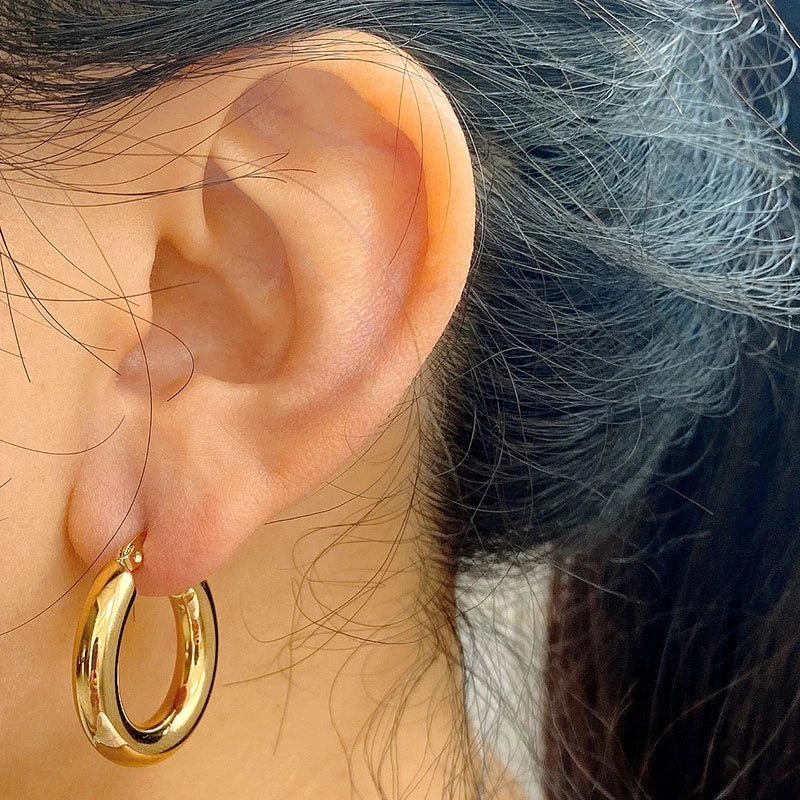 Chunky minimalist earrings