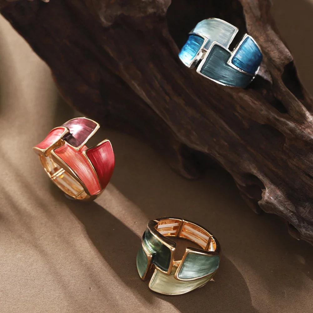 Almana I Adjustable Geometric Ring