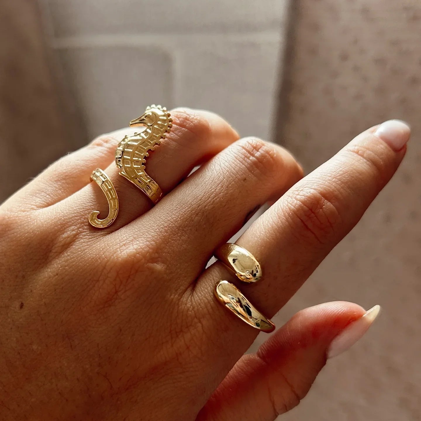 Ring set I with sea icons