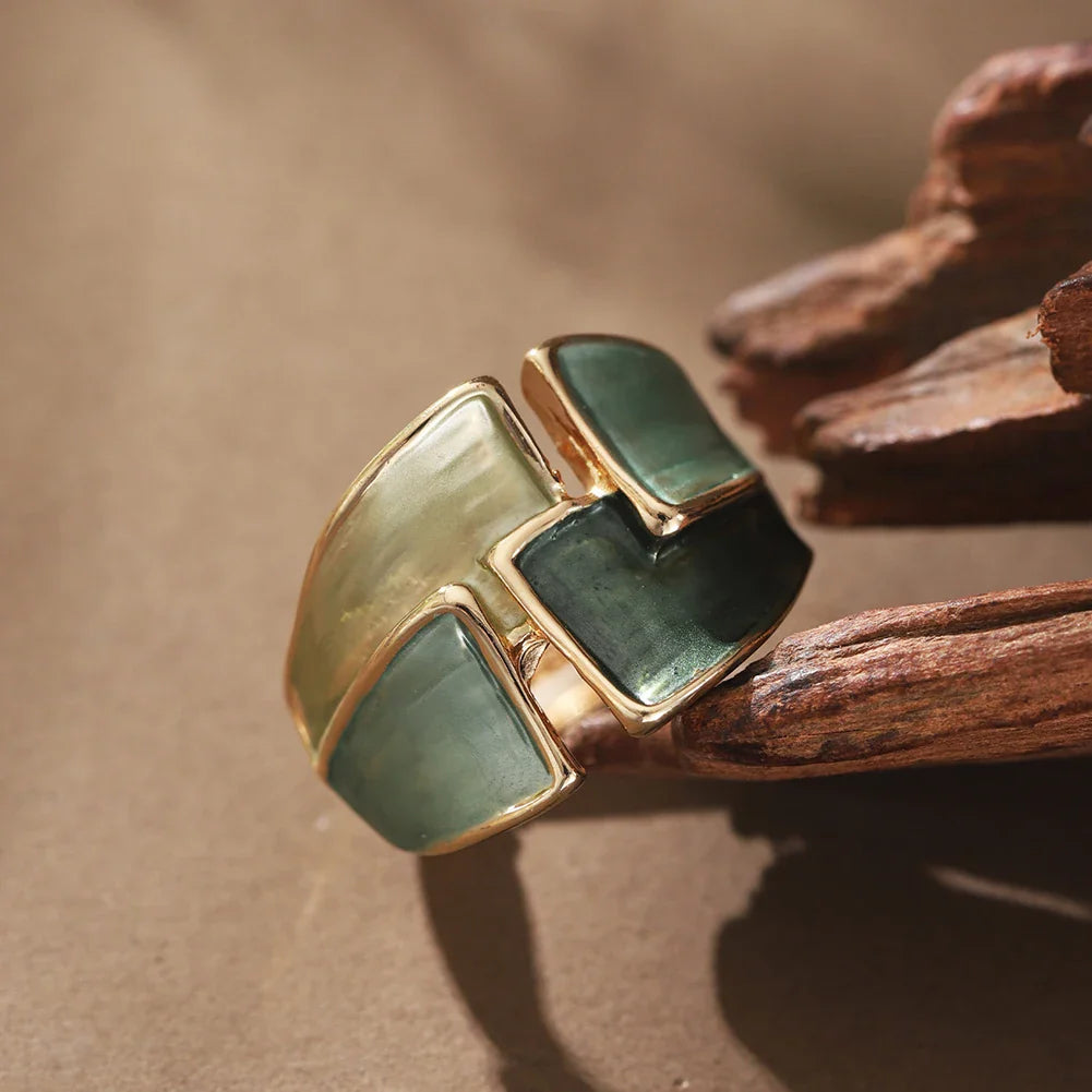 Almana I Adjustable Geometric Ring