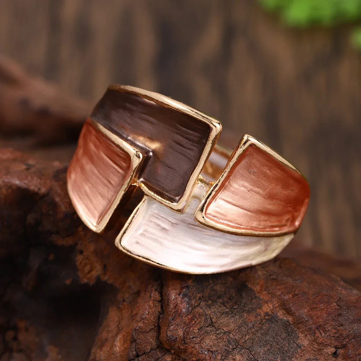 Almana I Adjustable Geometric Ring