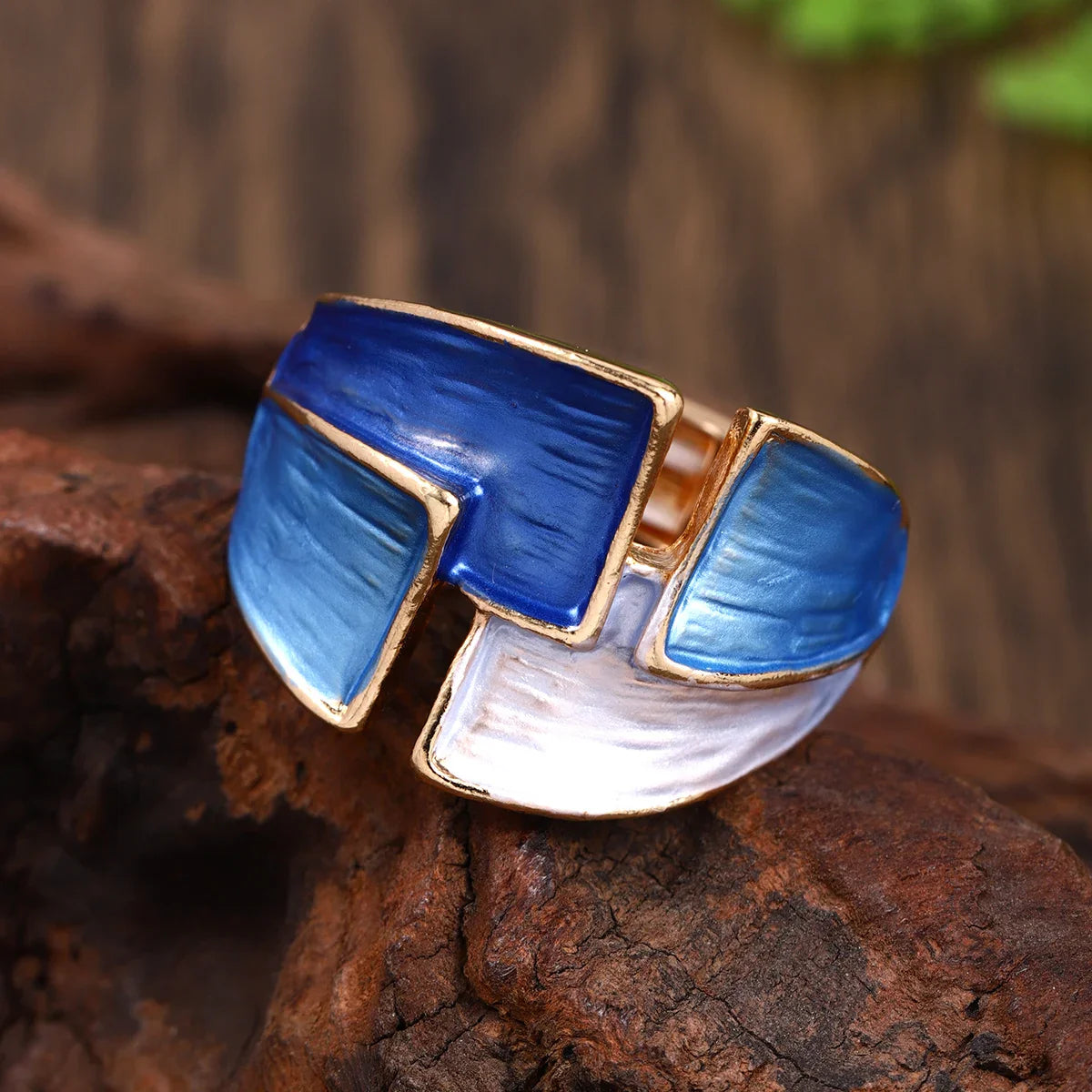 Almana I Adjustable Geometric Ring