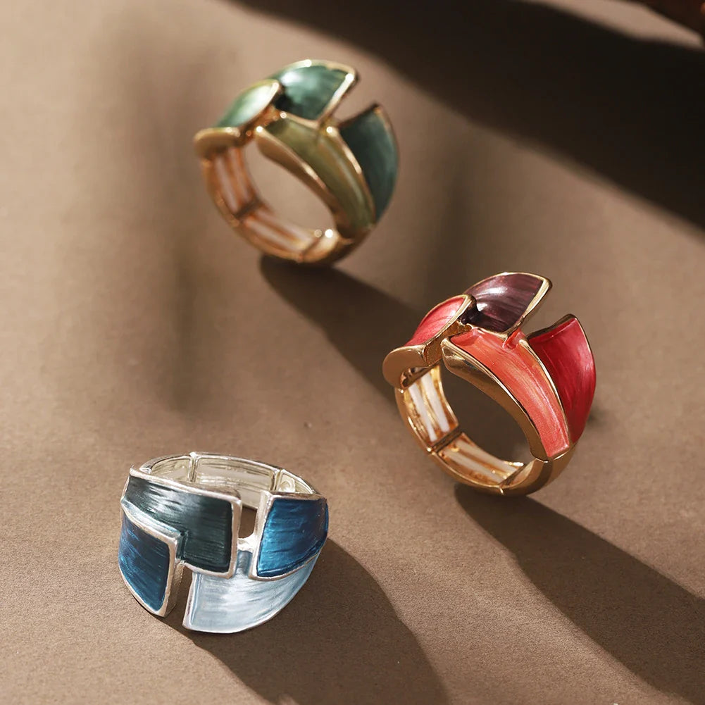 Almana I Adjustable Geometric Ring
