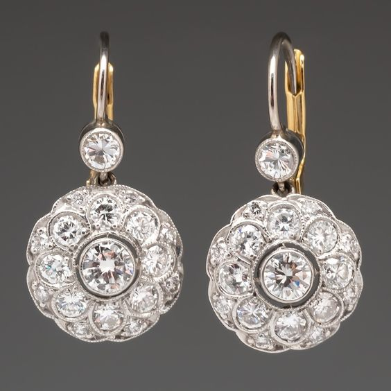 Round crystal mandala earrings