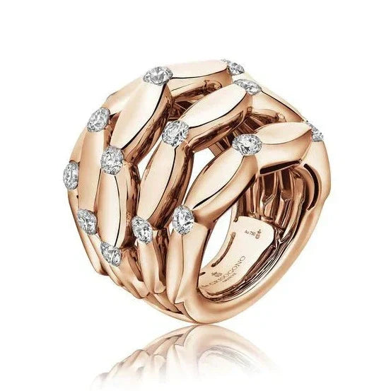 Multi-layer ring with zircons