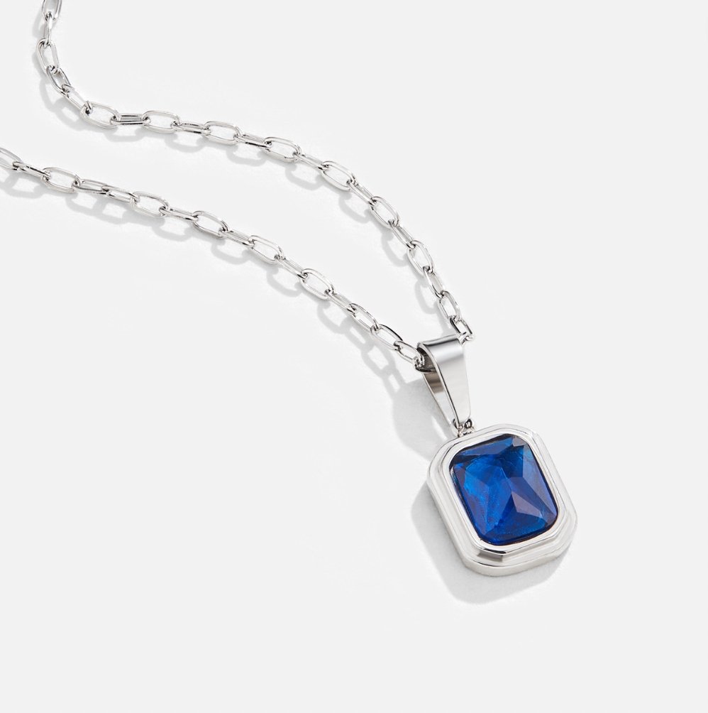 Ocean Blue Pendant Necklace
