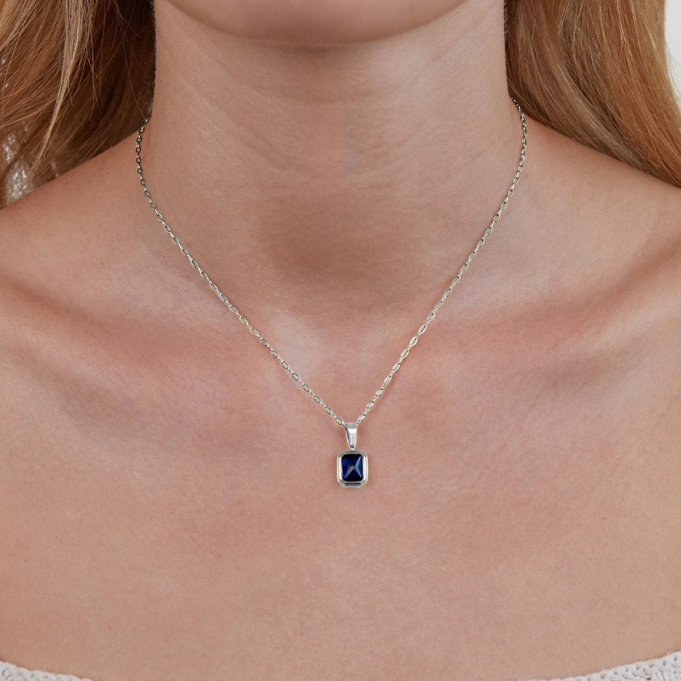 Ocean Blue Pendant Necklace