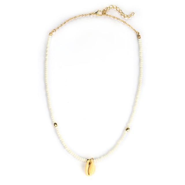 Coral shell necklace