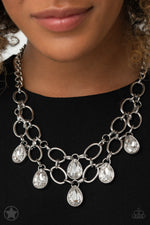 Load image into Gallery viewer, Show-Stopping Shimmer - White Necklace Paparazzi
