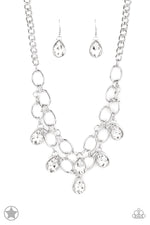 Load image into Gallery viewer, Show-Stopping Shimmer - White Necklace Paparazzi
