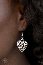 Load image into Gallery viewer, FILIGREE Your Heart With Love - Silver Necklace Paparazzi
