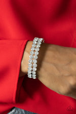 Load image into Gallery viewer, Megawatt Majesty - White Bracelet Paparazzi
