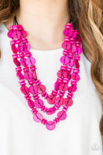 Load image into Gallery viewer, Barbados Bopper - Pink Necklace Paparazzi
