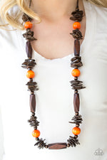 Load image into Gallery viewer, Cozumel Coast - Orange Necklace Paparazzi
