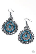 Load image into Gallery viewer, Carnival Courtesan - Blue Earrings
