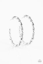 Load image into Gallery viewer, Street Mod - Silver Hoop Earrings
