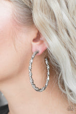 Load image into Gallery viewer, Street Mod - Silver Hoop Earrings
