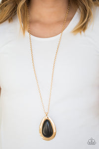 BADLAND To The Bone - Gold Necklace Paparazzi