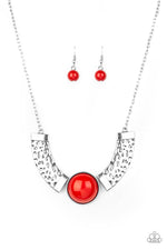 Load image into Gallery viewer, Egyptian Spell - Red Necklace Paparazzi
