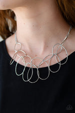 Load image into Gallery viewer, Top-TEAR Fashion - Silver Necklace Paparazzi
