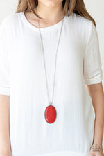 Load image into Gallery viewer, Stone Stampede - Red Necklace Paparazzi
